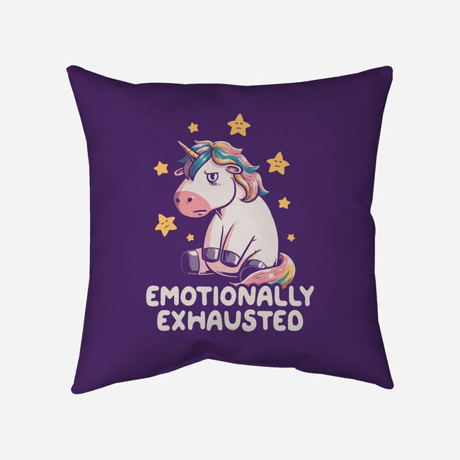 Emotionally Exhausted-none removable cover w insert throw pillow-koalastudio
