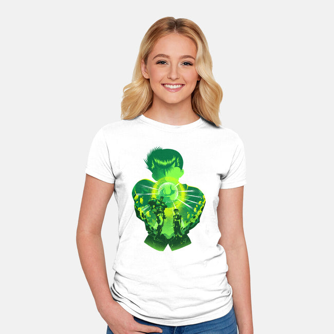 Spirit Fighter-womens fitted tee-hypertwenty
