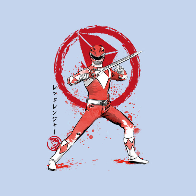 Red Ranger Sumi-e-none polyester shower curtain-DrMonekers