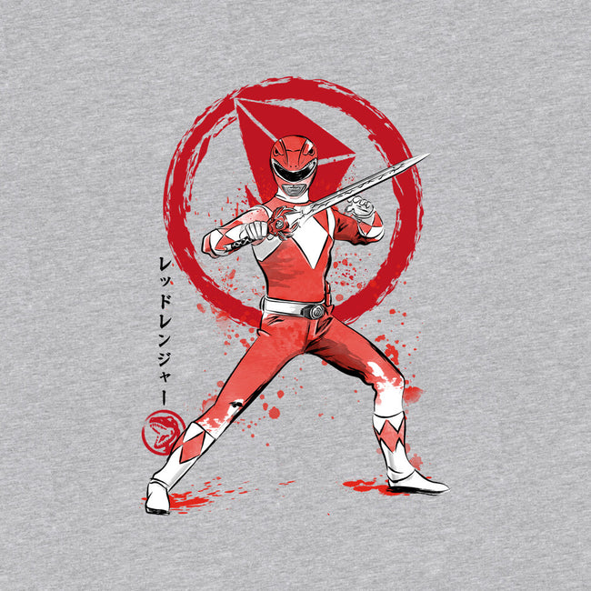 Red Ranger Sumi-e-womens basic tee-DrMonekers