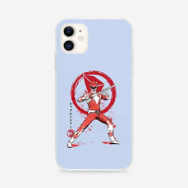 Red Ranger Sumi-e-iphone snap phone case-DrMonekers
