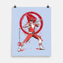 Red Ranger Sumi-e-none matte poster-DrMonekers