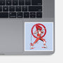 Red Ranger Sumi-e-none glossy sticker-DrMonekers