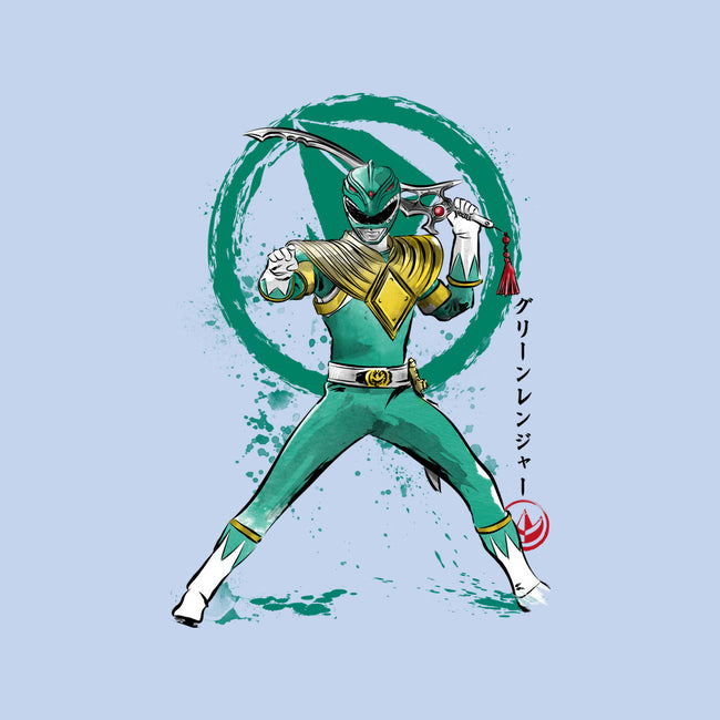 Green Ranger Sumi-e-none fleece blanket-DrMonekers