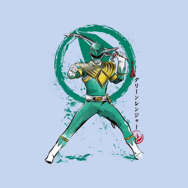 Green Ranger Sumi-e-mens heavyweight tee-DrMonekers