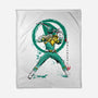 Green Ranger Sumi-e-none fleece blanket-DrMonekers