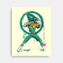 Green Ranger Sumi-e-none stretched canvas-DrMonekers