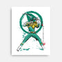 Green Ranger Sumi-e-none stretched canvas-DrMonekers