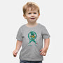 Green Ranger Sumi-e-baby basic tee-DrMonekers