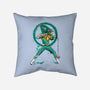 Green Ranger Sumi-e-none removable cover w insert throw pillow-DrMonekers
