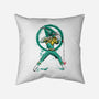 Green Ranger Sumi-e-none removable cover w insert throw pillow-DrMonekers
