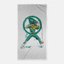 Green Ranger Sumi-e-none beach towel-DrMonekers