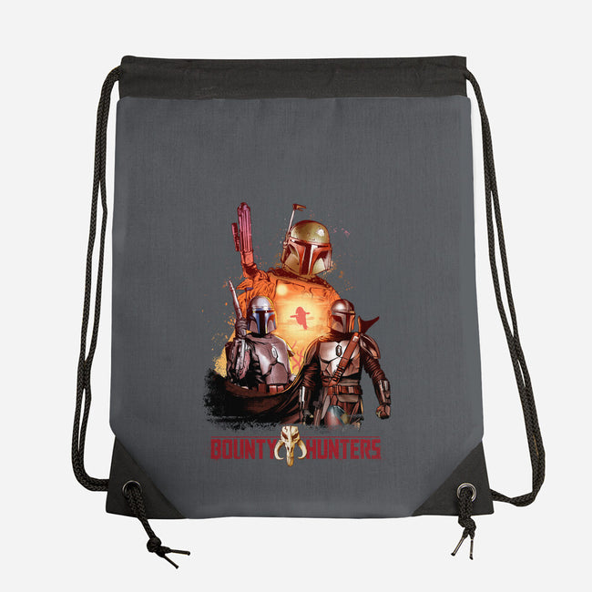 Bounty Hunters-none drawstring bag-Conjura Geek