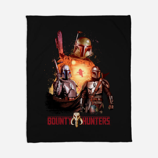 Bounty Hunters-none fleece blanket-Conjura Geek