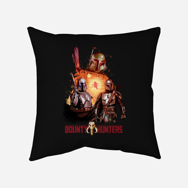 Bounty Hunters-none removable cover w insert throw pillow-Conjura Geek