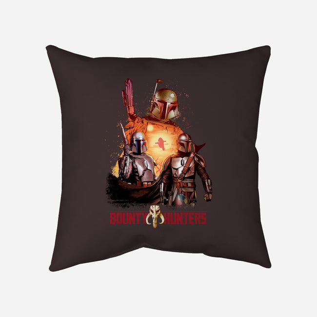 Bounty Hunters-none removable cover w insert throw pillow-Conjura Geek