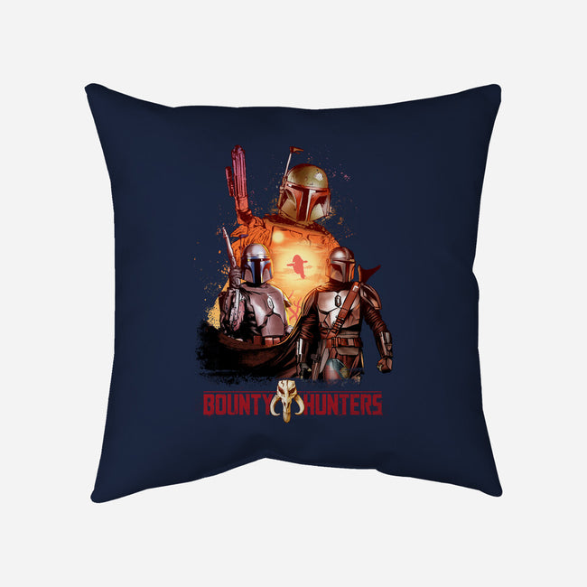 Bounty Hunters-none removable cover w insert throw pillow-Conjura Geek