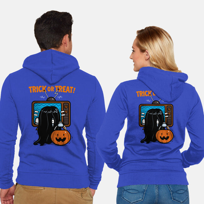 Trick Or Treat TV-unisex zip-up sweatshirt-krisren28