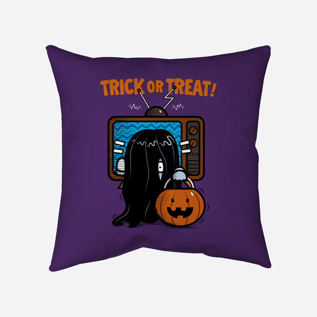 Trick Or Treat TV-none removable cover w insert throw pillow-krisren28