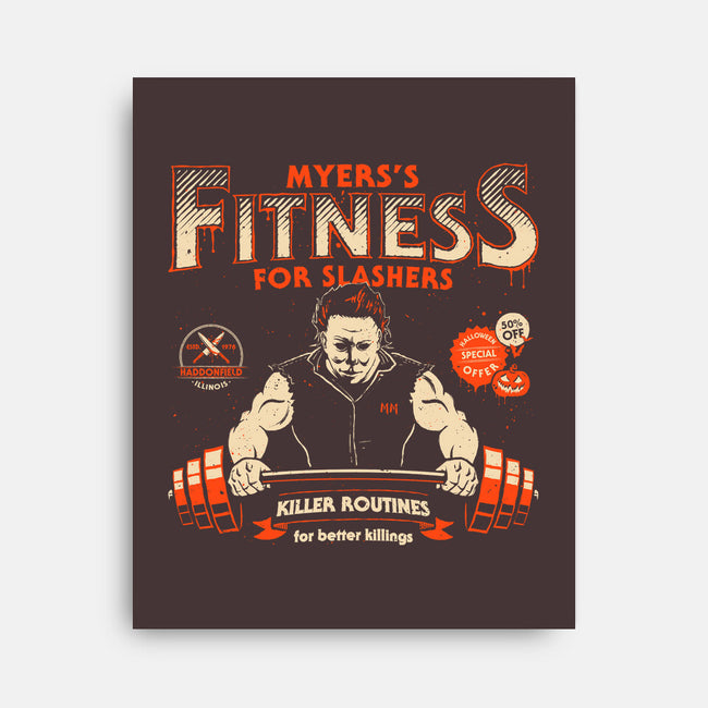 Myers's Fitness-none stretched canvas-teesgeex