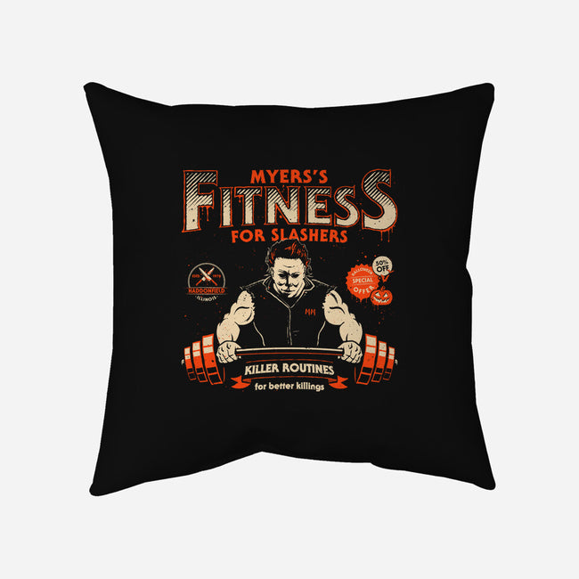 Myers's Fitness-none removable cover throw pillow-teesgeex