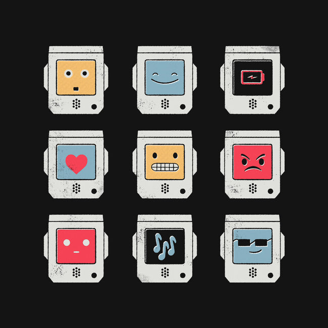 Robotic Emojis-youth basic tee-paulagarcia