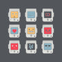 Robotic Emojis-none glossy sticker-paulagarcia