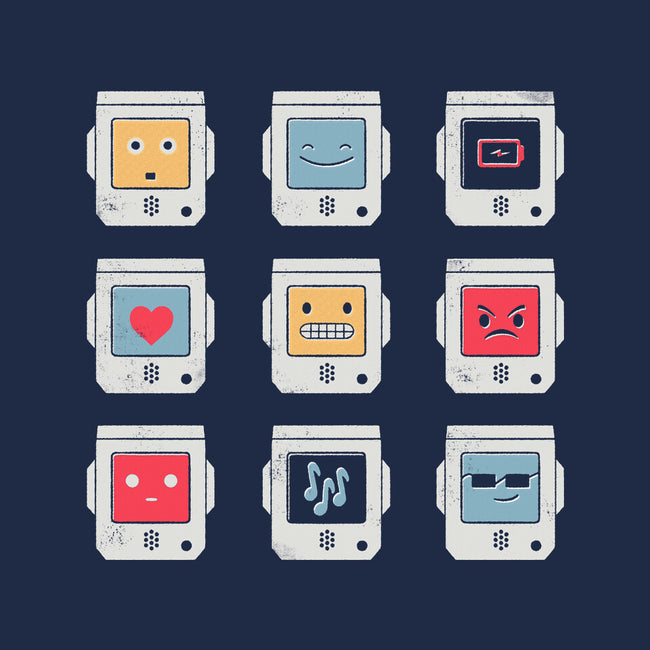 Robotic Emojis-none drawstring bag-paulagarcia