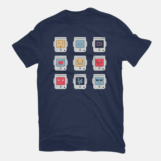 Robotic Emojis-womens basic tee-paulagarcia