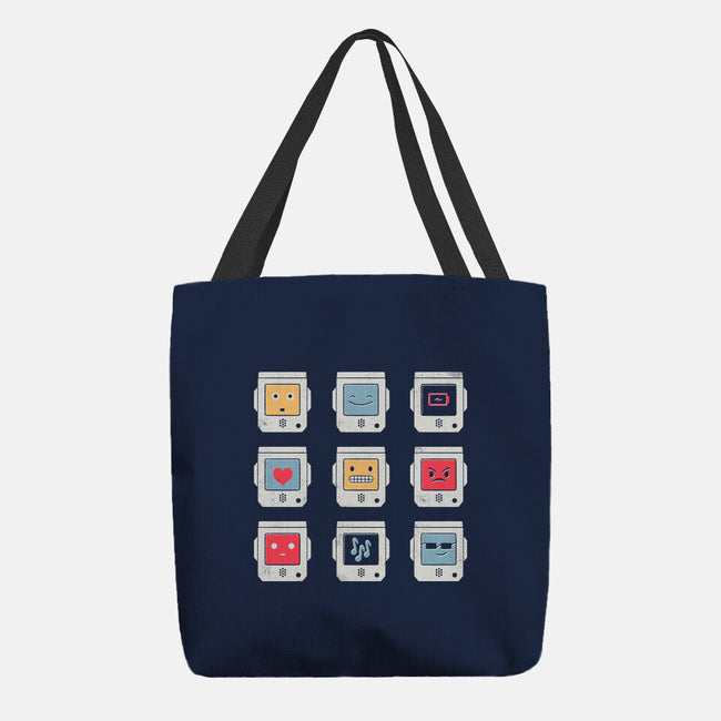 Robotic Emojis-none basic tote bag-paulagarcia