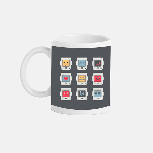 Robotic Emojis-none mug drinkware-paulagarcia