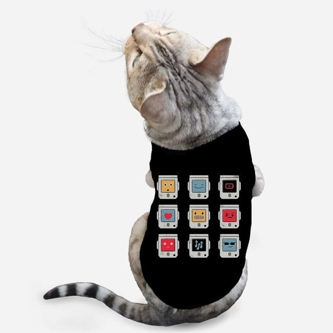 Robotic Emojis-cat basic pet tank-paulagarcia