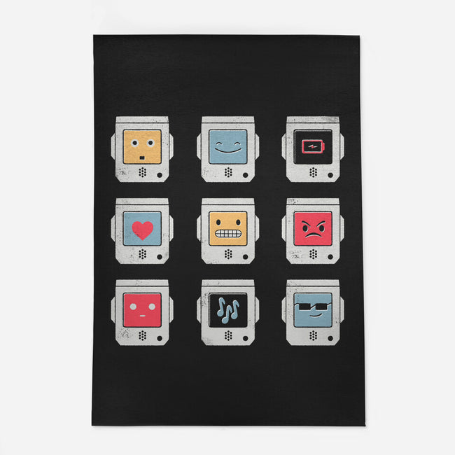 Robotic Emojis-none outdoor rug-paulagarcia