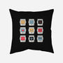 Robotic Emojis-none removable cover w insert throw pillow-paulagarcia