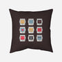 Robotic Emojis-none removable cover w insert throw pillow-paulagarcia