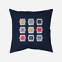 Robotic Emojis-none removable cover w insert throw pillow-paulagarcia