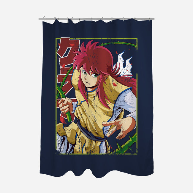 Rose Whip Attack-none polyester shower curtain-Nihon Bunka