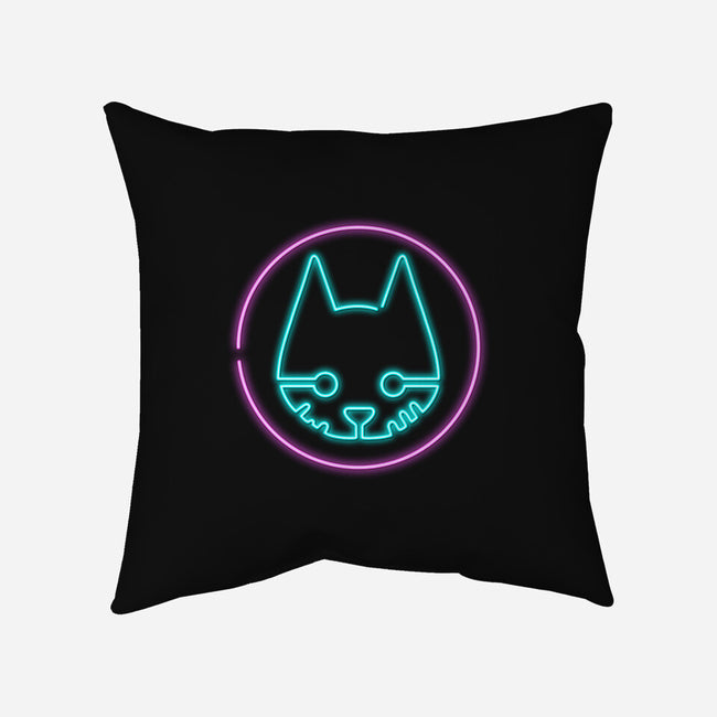 Neon Stray-none removable cover throw pillow-paulagarcia