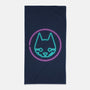 Neon Stray-none beach towel-paulagarcia