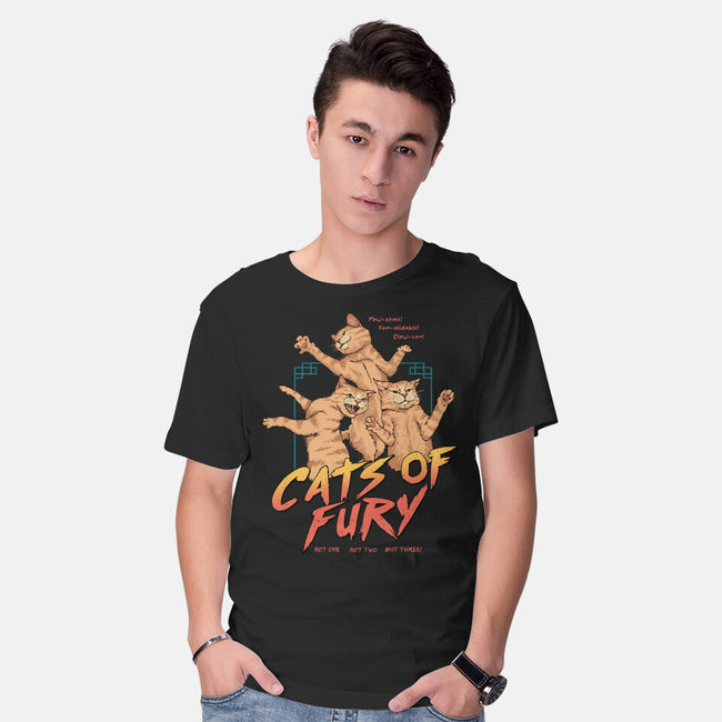 Cats Of Fury-mens basic tee-vp021