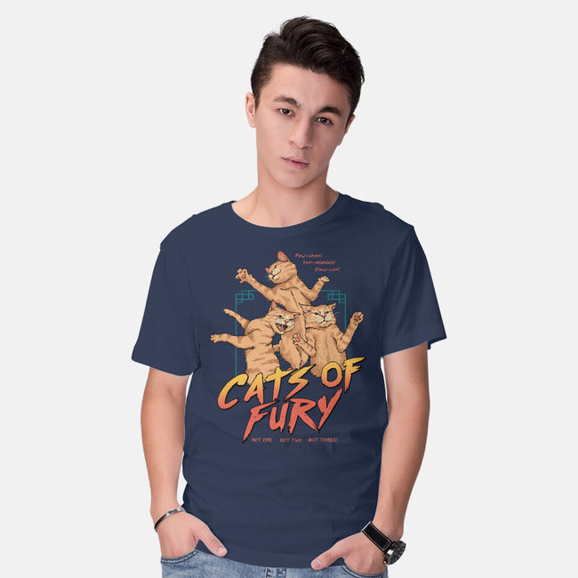 Cats Of Fury-mens basic tee-vp021