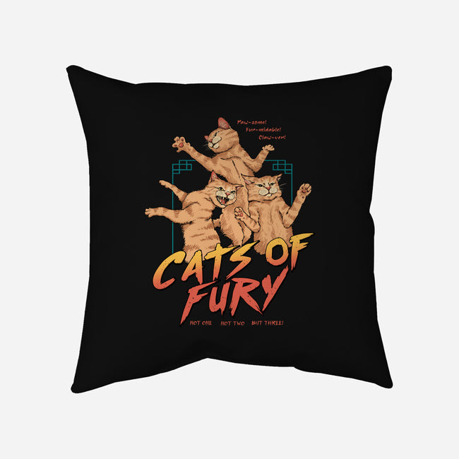 Cats Of Fury-none removable cover w insert throw pillow-vp021