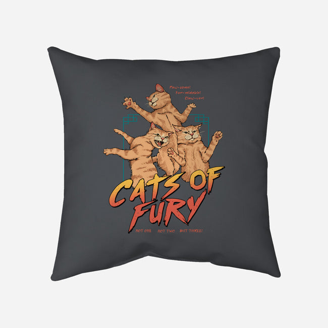 Cats Of Fury-none removable cover w insert throw pillow-vp021