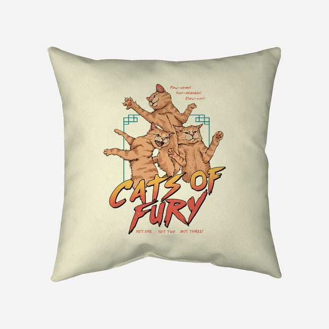 Cats Of Fury-none removable cover w insert throw pillow-vp021
