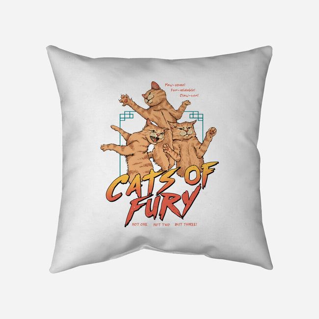 Cats Of Fury-none removable cover w insert throw pillow-vp021