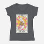 Sun Cat-womens v-neck tee-Conjura Geek