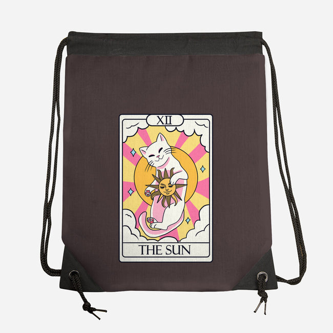 Sun Cat-none drawstring bag-Conjura Geek