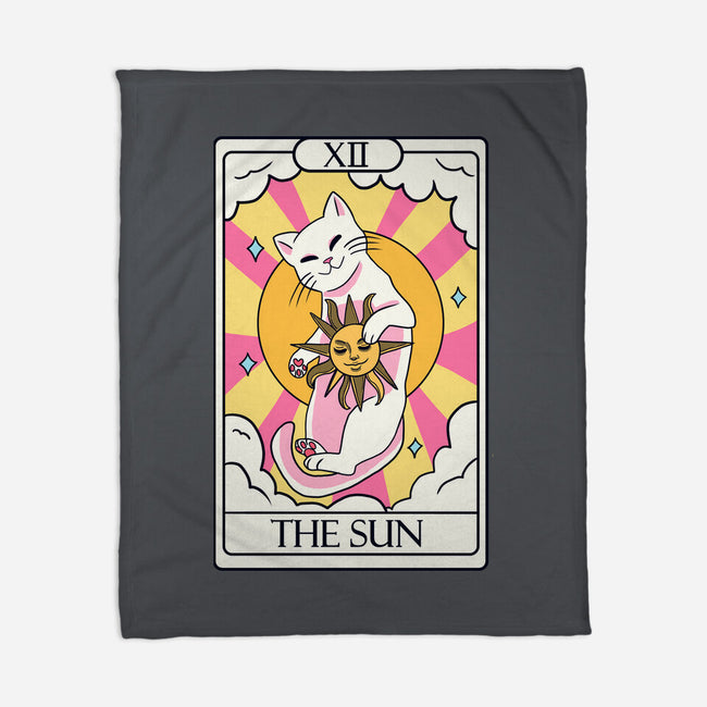 Sun Cat-none fleece blanket-Conjura Geek