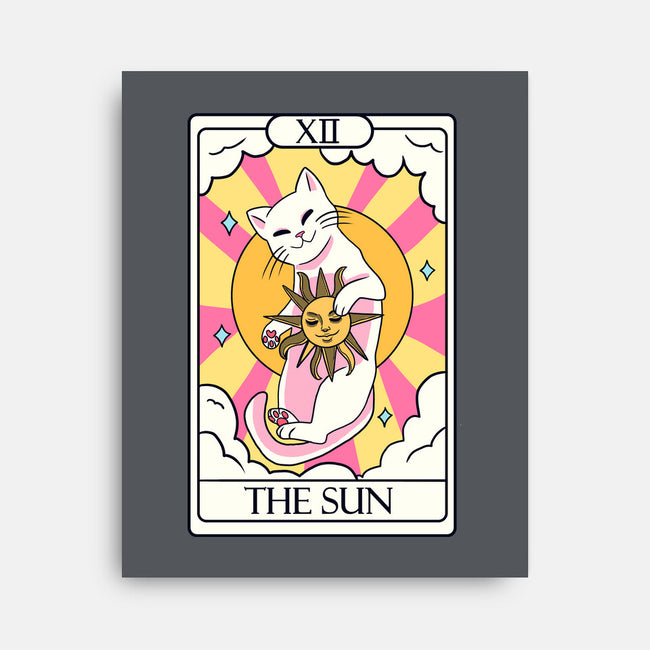 Sun Cat-none stretched canvas-Conjura Geek
