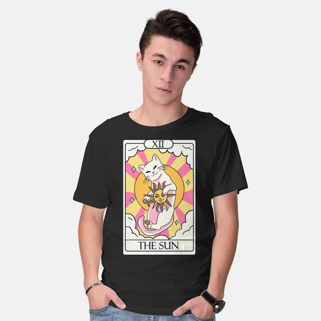 Sun Cat-mens basic tee-Conjura Geek